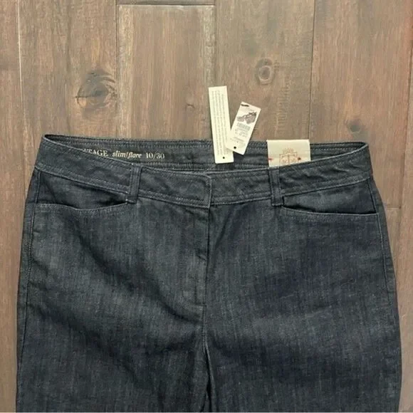 Talbots Heritage Slim Flare Jeans 10/30 NWT